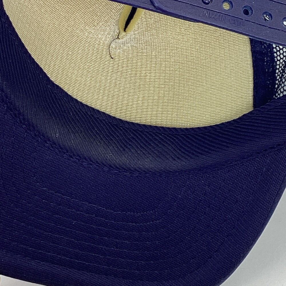 Vintage FBI Trucker Hat Nissin Blue Snapback Cap Federal Bureau Investigation - Picture 7 of 7